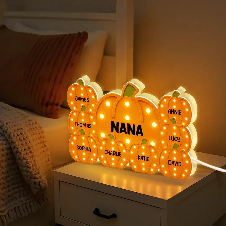 Grandma Pumpkin Acrylic Light Box