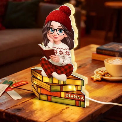 Reading Girl Acrylic Light Box