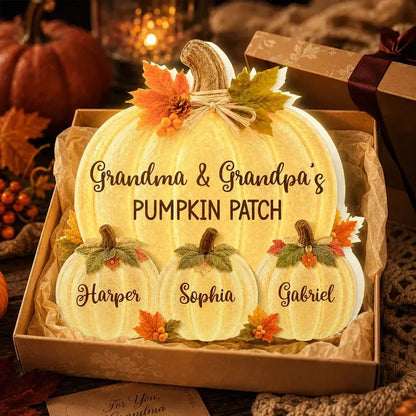 Personalized Pumpkin Patch Acrylic Light Box
