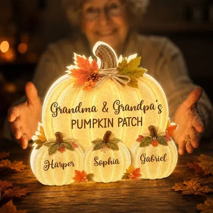 Personalized Pumpkin Patch Acrylic Light Box