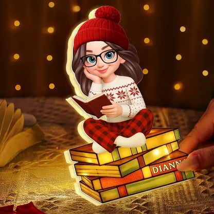 Reading Girl Acrylic Light Box